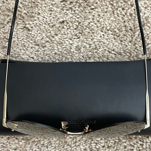 Saint Laurent Gold Aviator Sunglasses - Picture 6 of 11